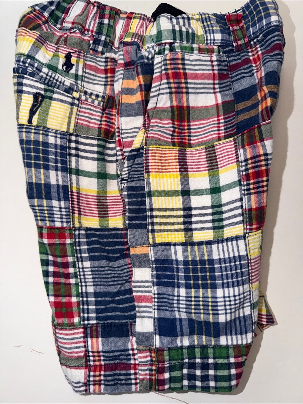 Polo by Ralph Lauren Multicolor Plaid Patchwork Shorts